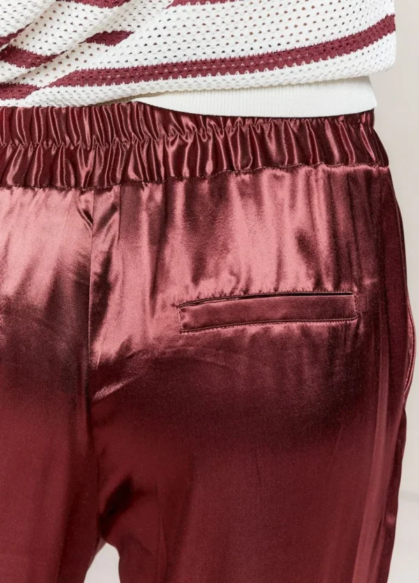 Women Summum Woman Shiny Straight-Leg Trousers