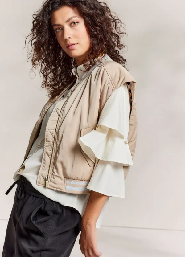 Women Summum Woman Sleeveless Bomber Jacket