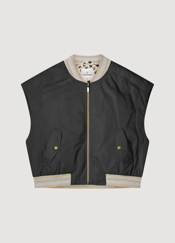 Women Summum Woman Sleeveless Bomber Jacket