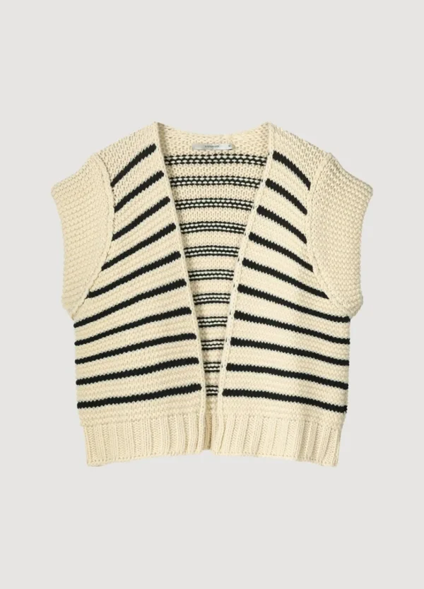 Women Summum Woman Sleeveless Chunky Cardigan
