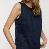 Women Summum Woman Sleeveless Linen Blend Top