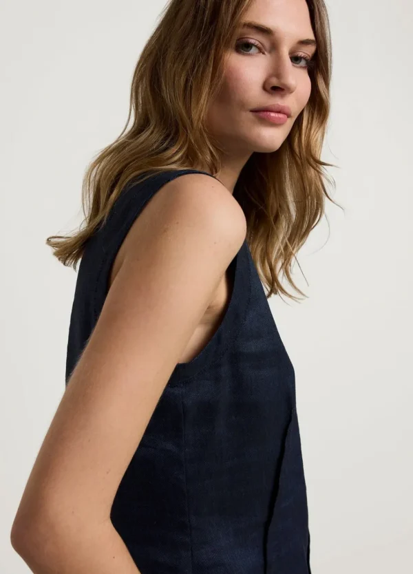 Women Summum Woman Sleeveless Linen Blend Top