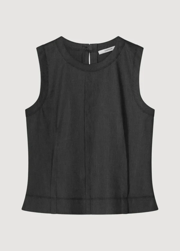 Women Summum Woman Sleeveless, Linen-Blend Top