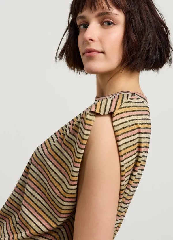 Women Summum Woman Sleeveless Striped Top