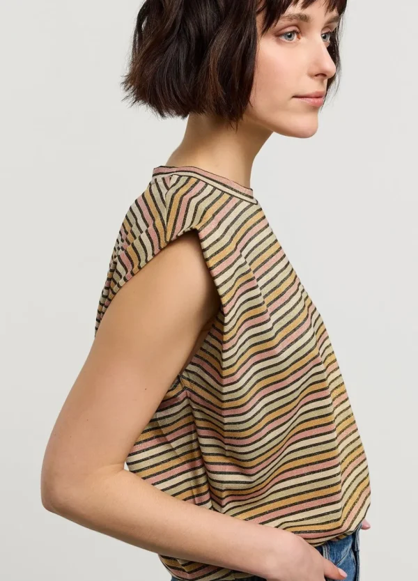 Women Summum Woman Sleeveless Striped Top
