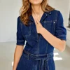 Women Summum Woman Slim-Fit Denim Jumpsuit