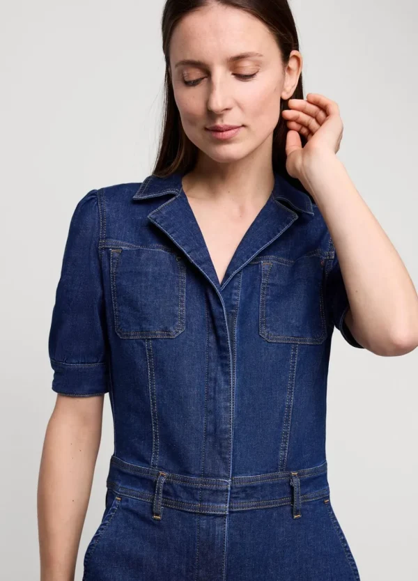 Women Summum Woman Slim-Fit Denim Jumpsuit