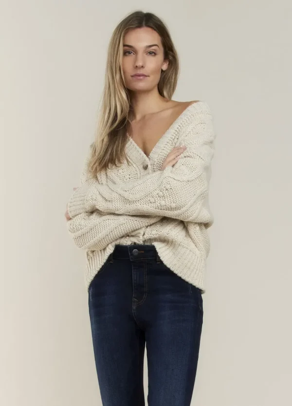 Women Summum Woman Soft, Chunky-Knit Cardigan