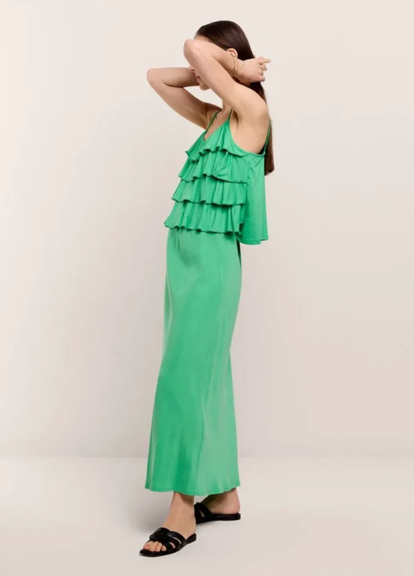 Women Summum Woman Spaghetti-Strap Top With Ruffles