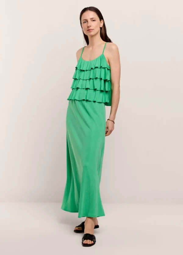 Women Summum Woman Spaghetti-Strap Top With Ruffles