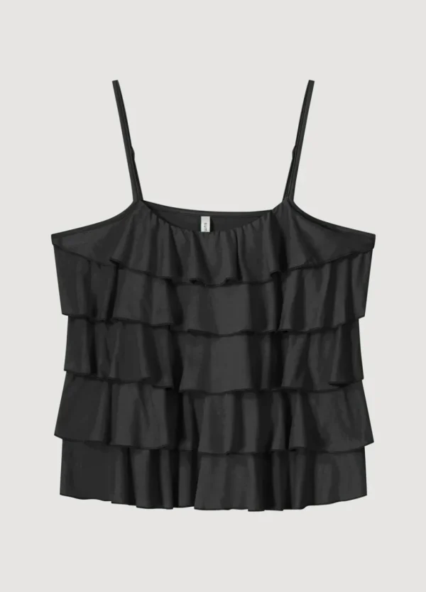 Women Summum Woman Spaghetti-Strap Top With Ruffles
