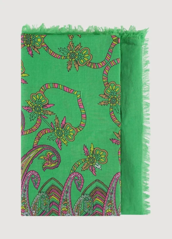 Women Summum Woman Square Paisley Print Scarf