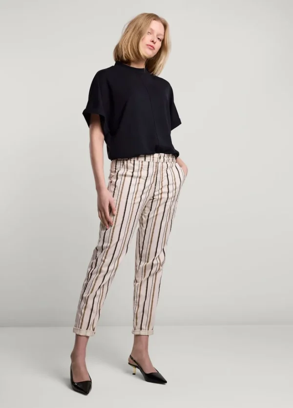 Women Summum Woman Striped Trousers