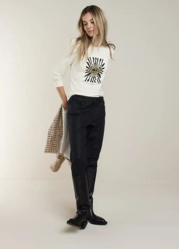 Women Summum Woman Top With 7/8 Sleeves