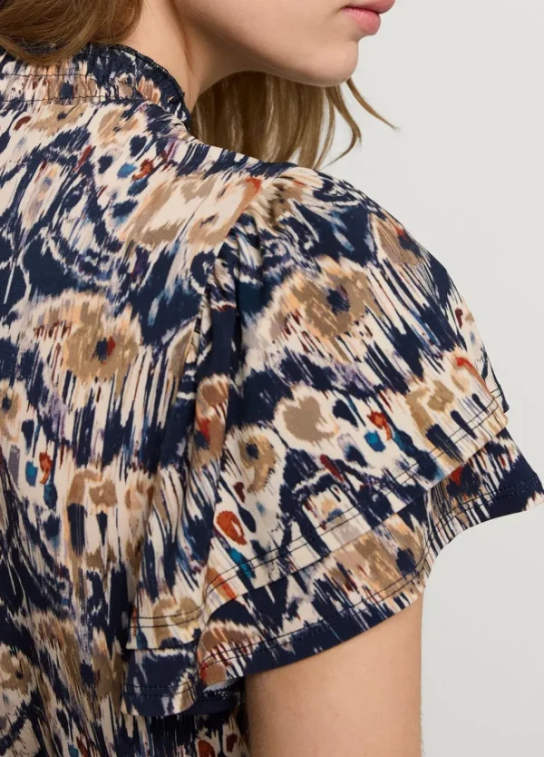 Women Summum Woman Top With Butterfly Sleeves