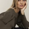 Women Summum Woman Top With Eye-Catching Sleeves