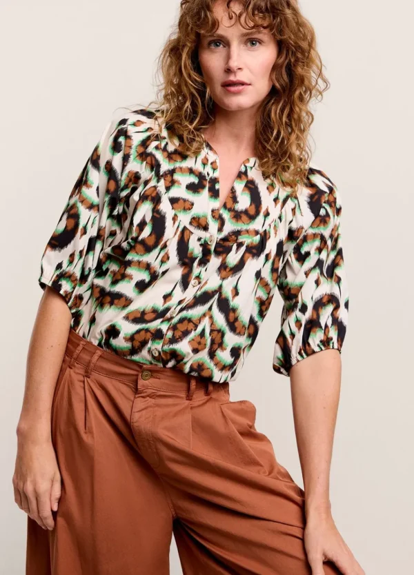 Women Summum Woman Top With Ornament Print