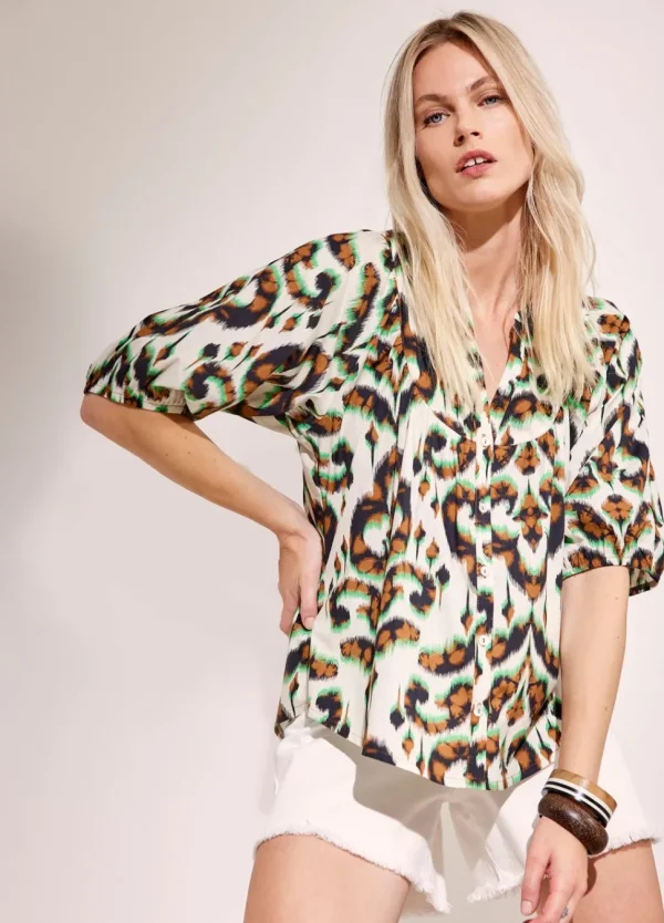 Women Summum Woman Top With Ornament Print
