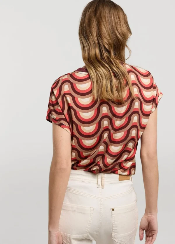 Women Summum Woman Top With Retro Print