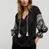 Women Summum Woman Top With Rich Embroidery