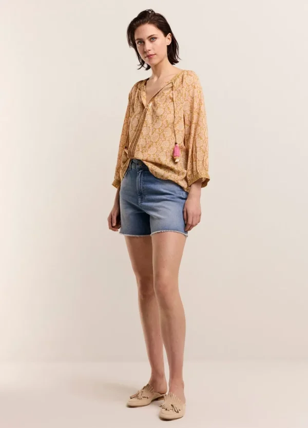 Women Summum Woman Top With Shimmering Piping