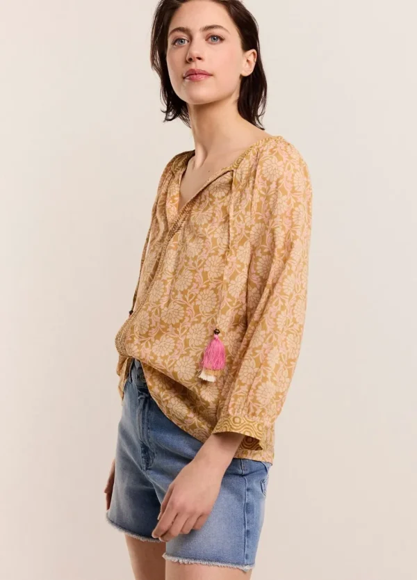Women Summum Woman Top With Shimmering Piping