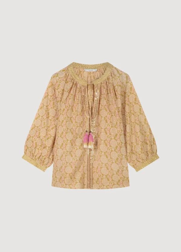 Women Summum Woman Top With Shimmering Piping