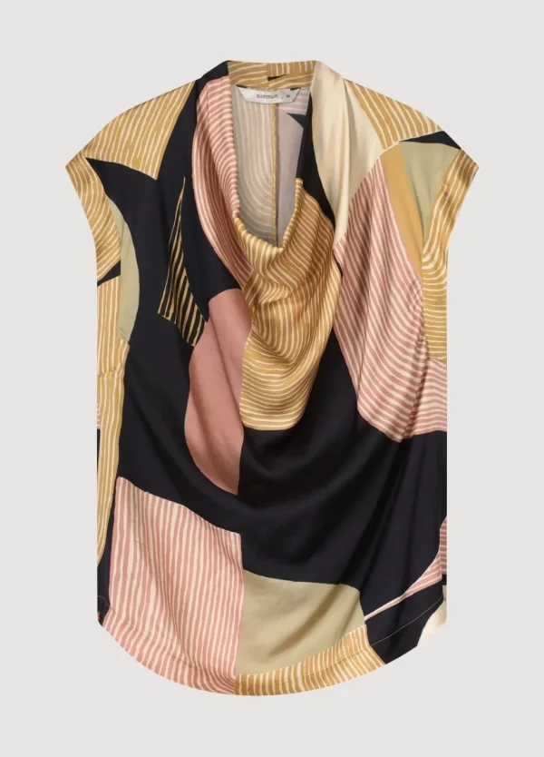 Women Summum Woman Top With Waterfall Neckline