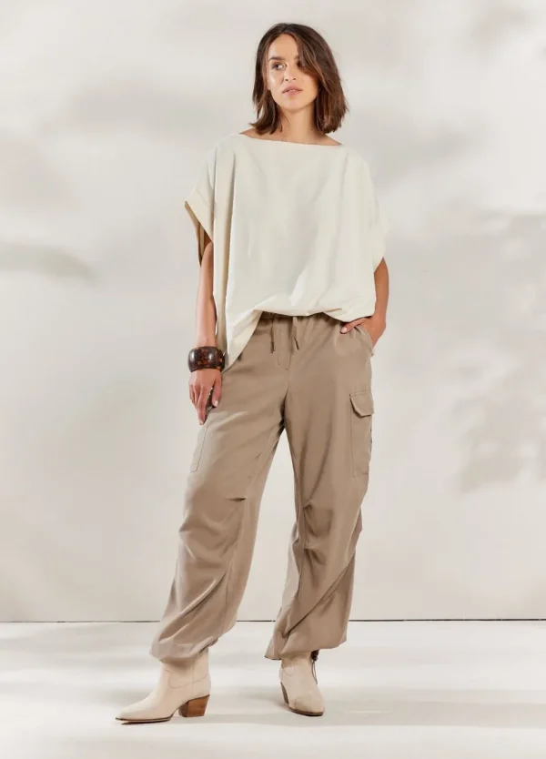 Women Summum Woman Top With Wide Boat Neck