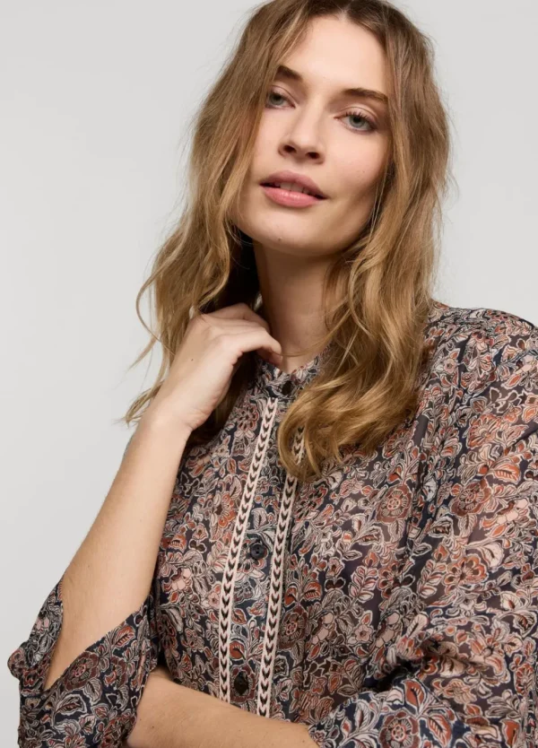 Women Summum Woman Transparante Blouse Bloemenprint