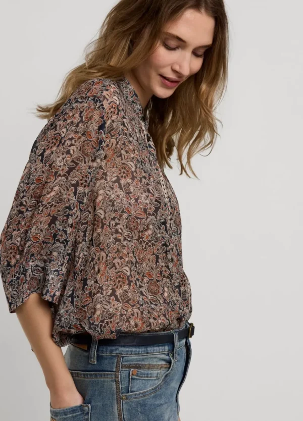 Women Summum Woman Transparante Blouse Bloemenprint