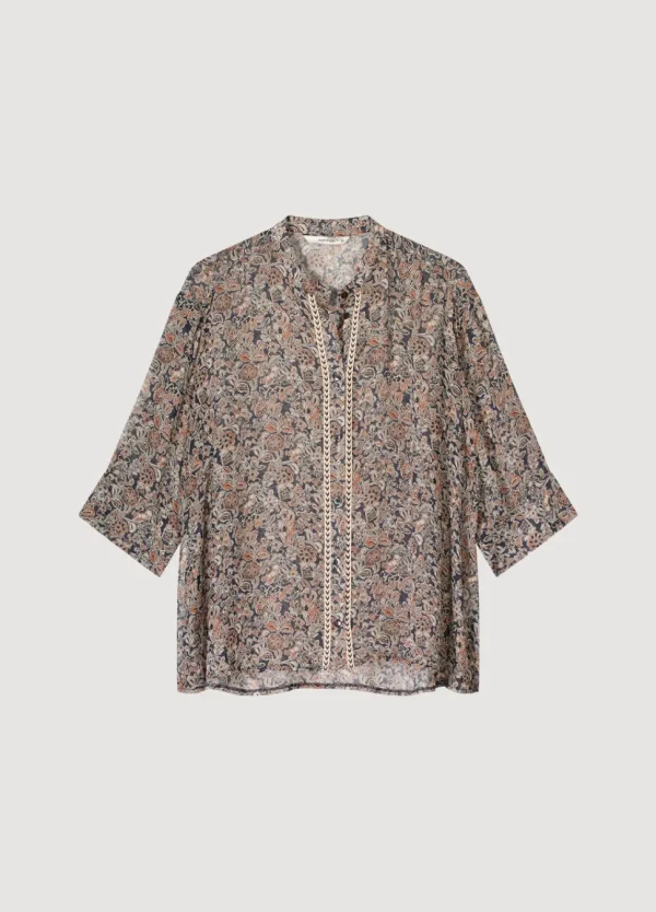 Women Summum Woman Transparante Blouse Bloemenprint
