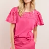 Women Summum Woman T-Shirt With English Embroidery