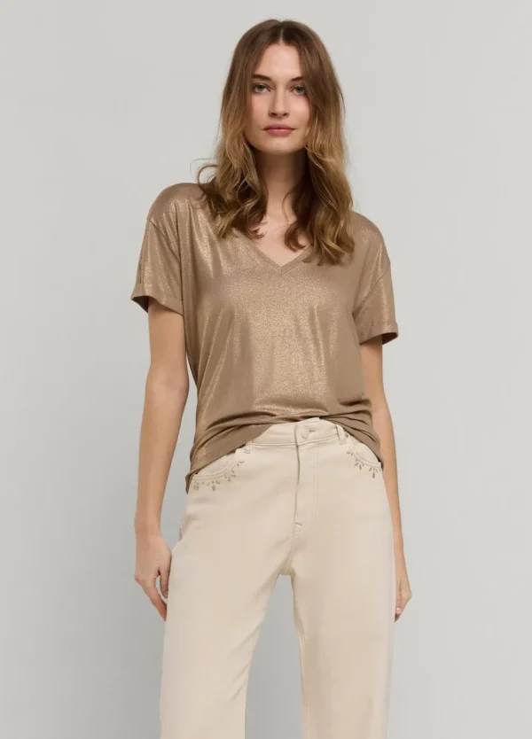 Women Summum Woman T-Shirt With Glitter Coating