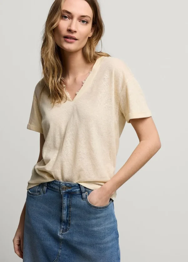 Women Summum Woman V-Neck Top With Lace