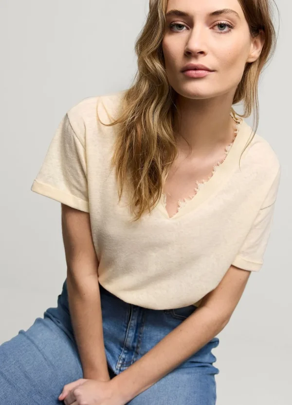 Women Summum Woman V-Neck Top With Lace