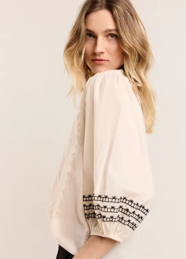 Women Summum Woman Wide Cotton Blouse