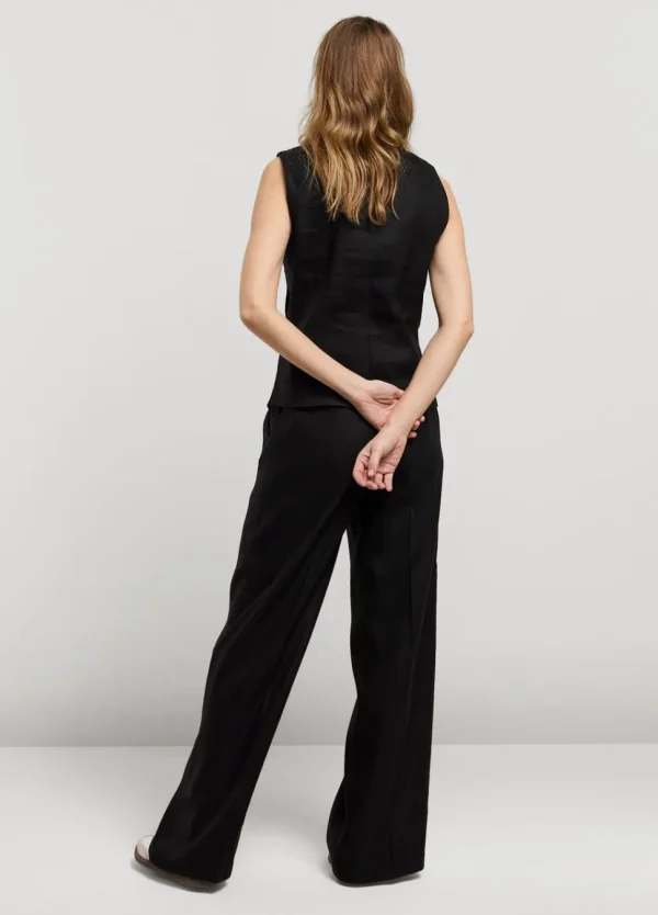 Women Summum Woman Wide-Leg Linen Trousers