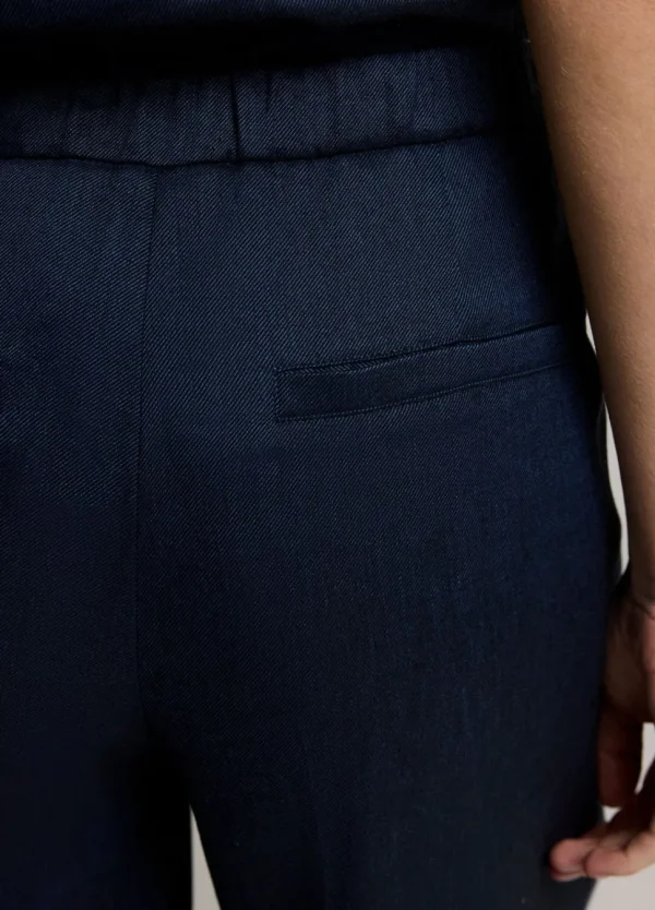 Women Summum Woman Wide-Leg Linen Trousers