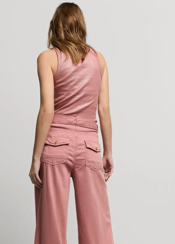 Women Summum Woman Wide-Leg Trousers With Belt