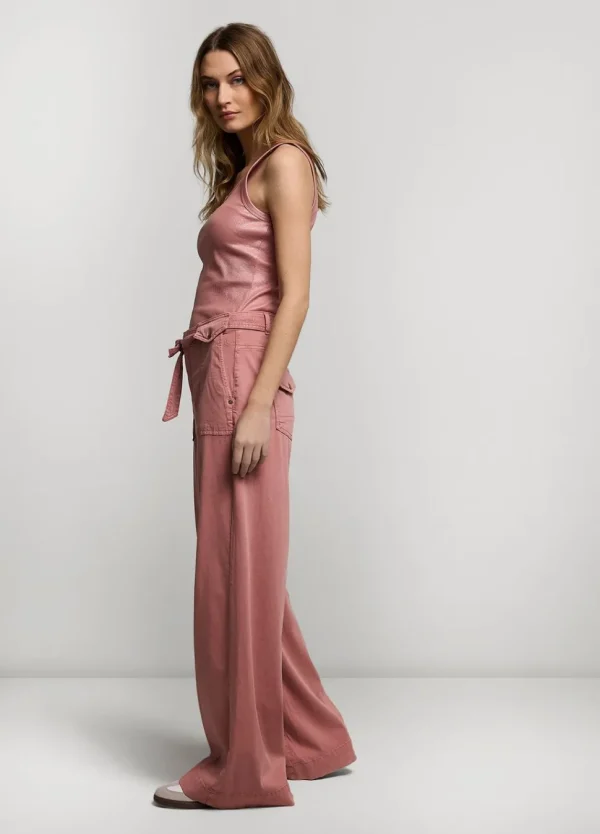 Women Summum Woman Wide-Leg Trousers With Belt