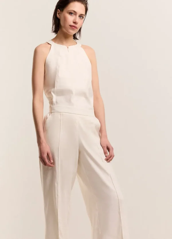 Women Summum Woman Wide-Leg Trousers With Pintuck