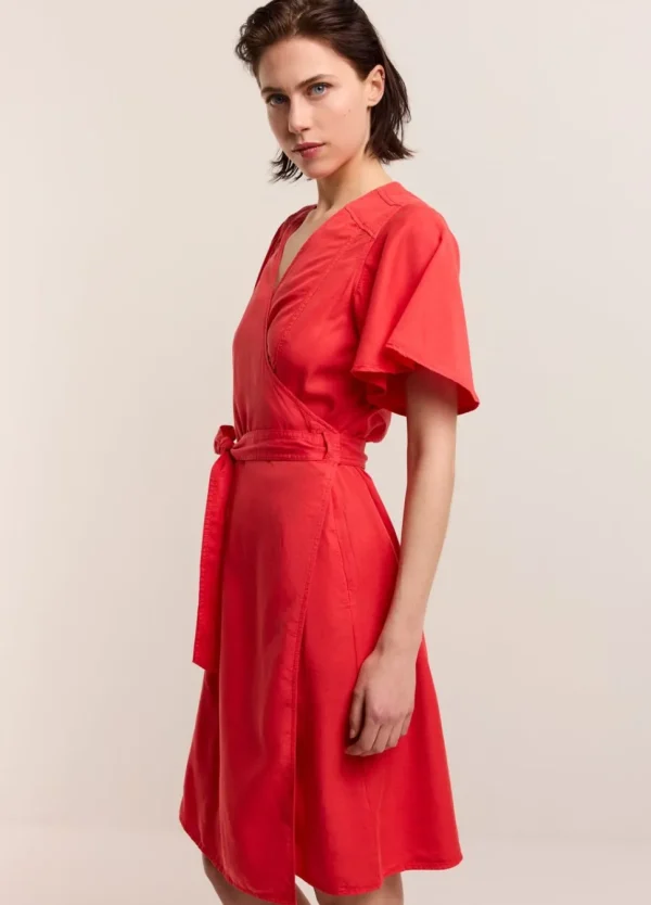 Women Summum Woman Wrap Dress With Butterfly Sleeves