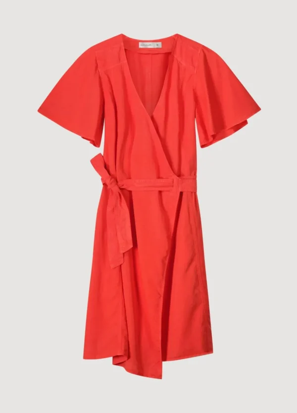 Women Summum Woman Wrap Dress With Butterfly Sleeves